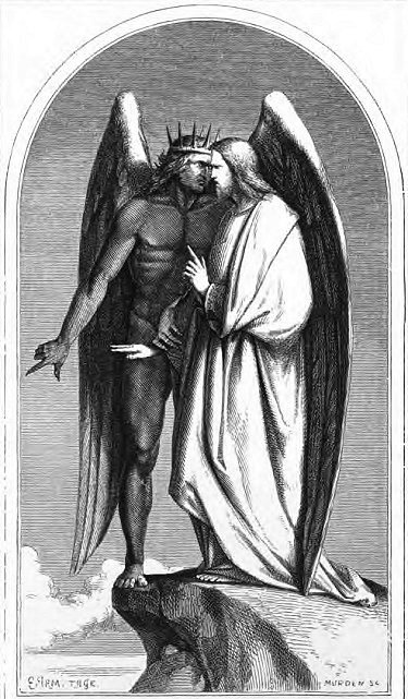 Temptation of Christ, from Lyra Germanica, 1862